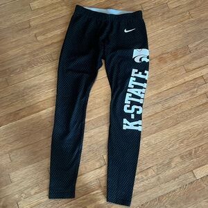 K-state Nike polka dot leggings